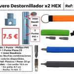 destronillador x2 hex